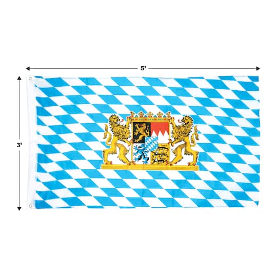 Beistle 3ft. x 5ft. Blue and White Bavarian Flag